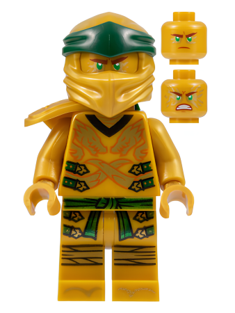 Минифигурка Lego Ninjago Lloyd (Golden Ninja), Right Shoulder Armor, Pearl Gold Head - Legacy njo584 U